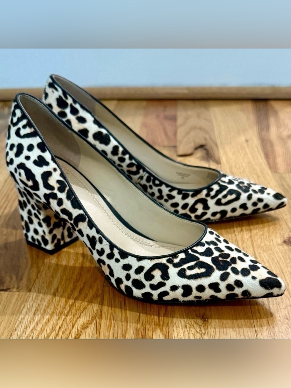 NEW Marc Fisher Zala Leopard Pointed Toe Block Heel Pumps | Size 6 | NWOT